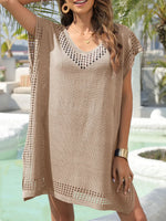 Vibrant Thin Knit Cover-Up Tunic