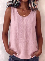 Boho Embroidered Sleeveless Blouse