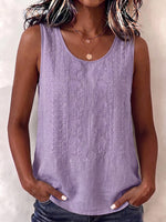 Boho Embroidered Sleeveless Blouse