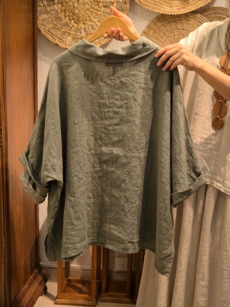 Relaxed, Casual Linen And Cotton Top