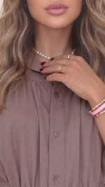 Women's Short-sleeved Collared Cropped Shirt