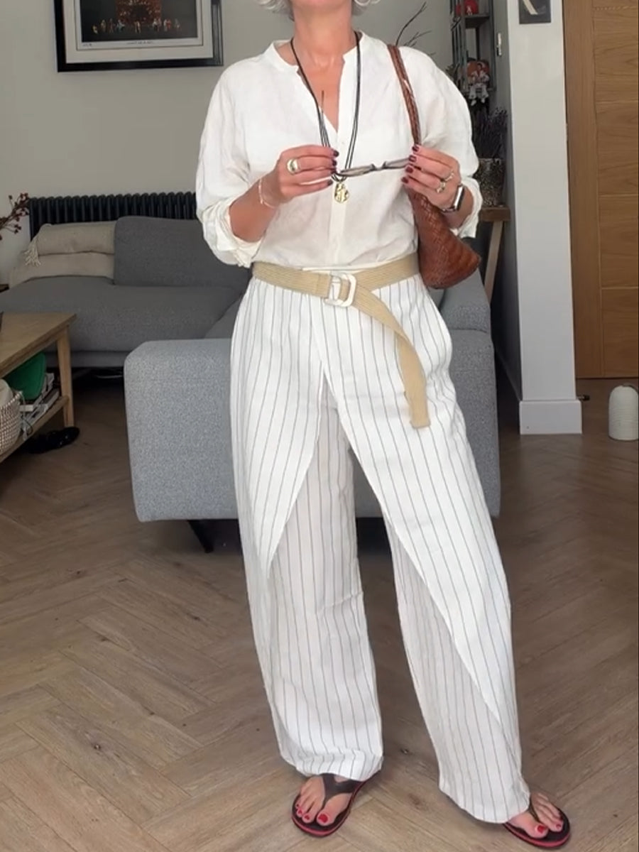Casual Linen And Cotton Shirt
