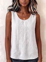 Boho Embroidered Sleeveless Blouse