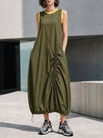 Casual Sleeveless Cotton Dress