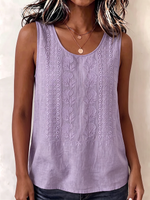 Boho Embroidered Sleeveless Blouse
