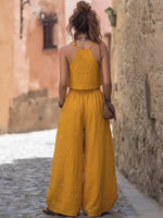 Bohemian Sunshine Linen Two-Piece Set